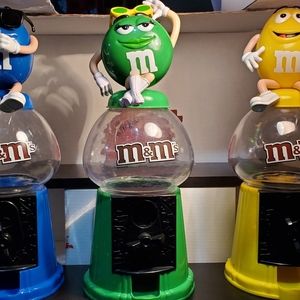 M & m 3 candy Dispensers lot of 3 items